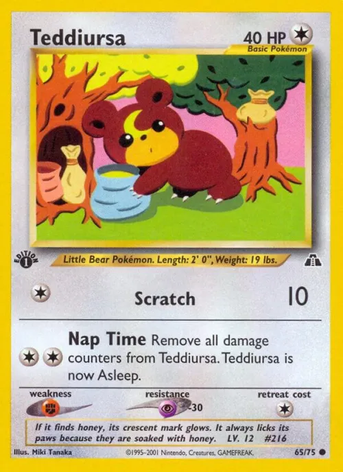 Teddiursa - 1st Edition
