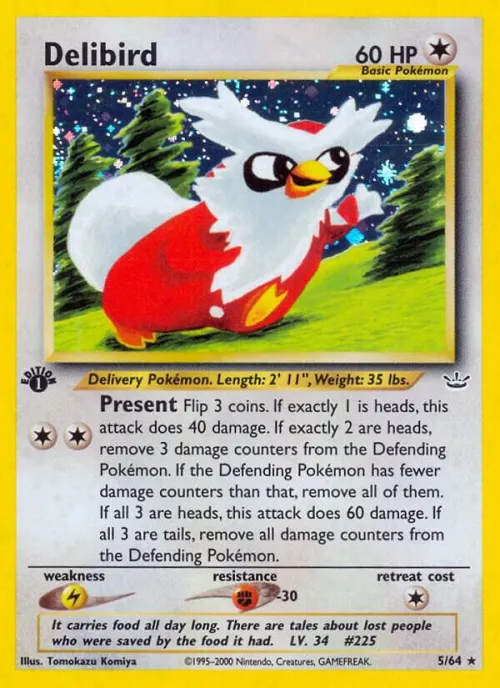 Delibird - 1st Edition Holo