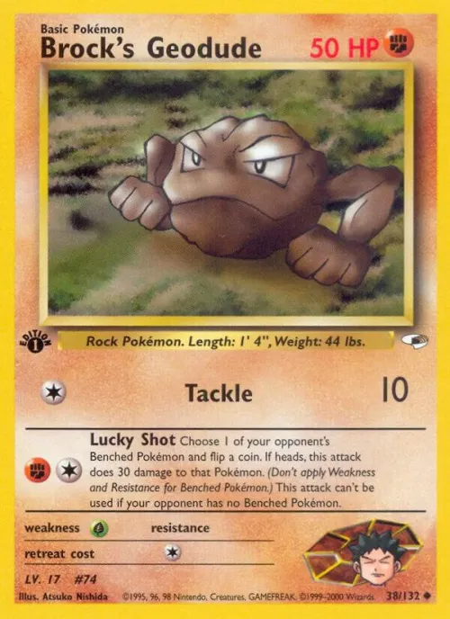 Brock's Geodude (38) - 1st Edition
