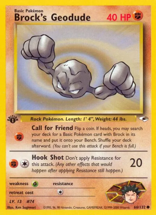 Brock's Geodude (66) - 1st Edition