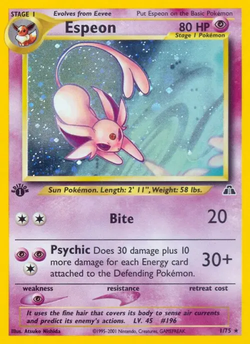 Espeon (1) - 1st Edition Holo