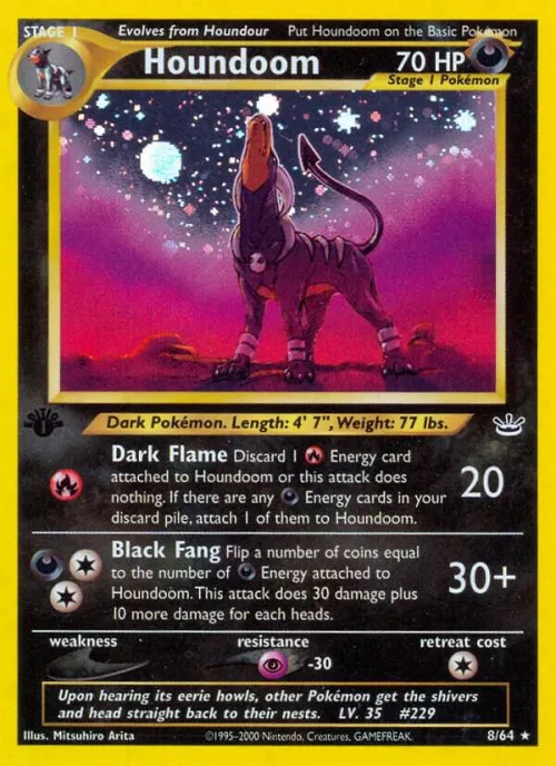 Houndoom - 1st Edition Holo