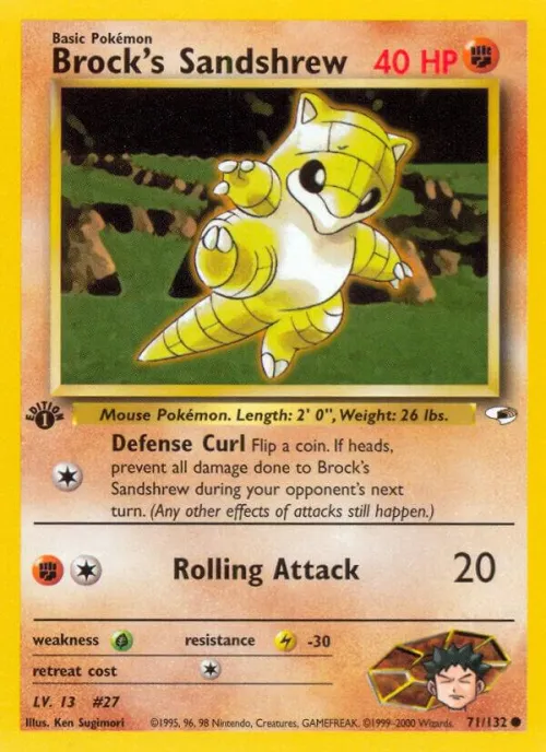Brock's Sandshrew (71) - 1st Edition
