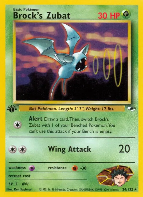 Brock's Zubat (24) - 1st Edition