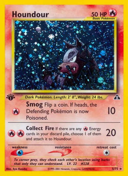 Houndour (5) - 1st Edition Holo