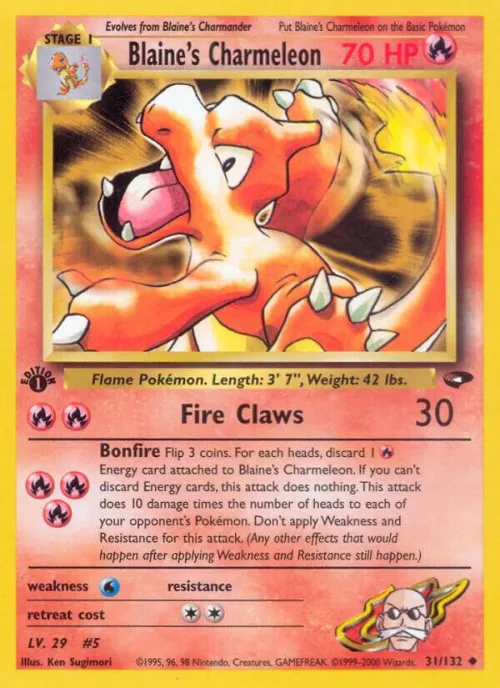 Blaine's Charmeleon - 1st Edition