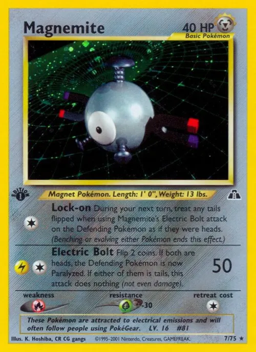 Magnemite (7) - 1st Edition Holo