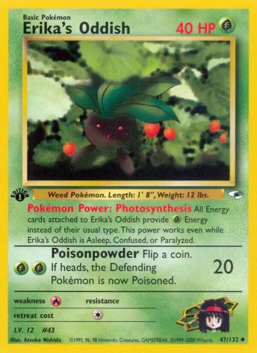 Erika's Oddish (47) - 1st Edition
