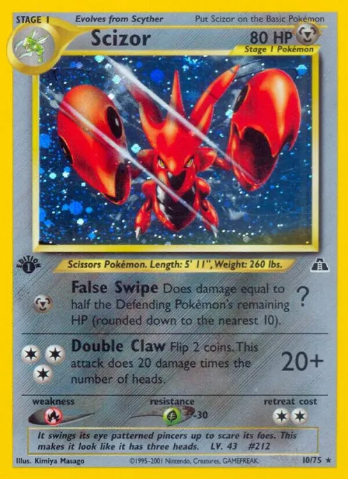 Scizor (10) - 1st Edition Holo
