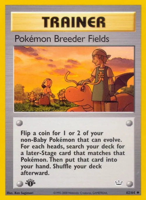 Pokemon Breeder Fields - 1st Edition