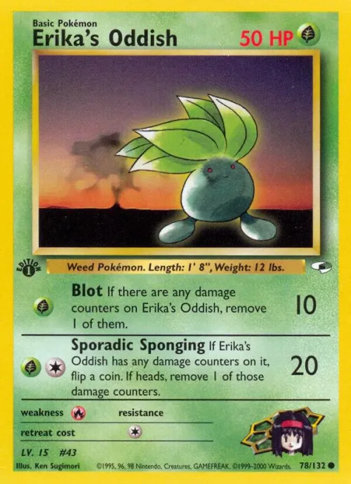 Erika's Oddish (78) - 1st Edition