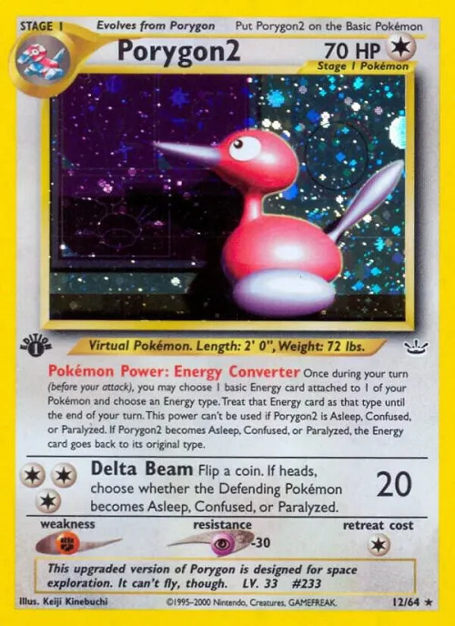 Porygon2 - 1st Edition Holo