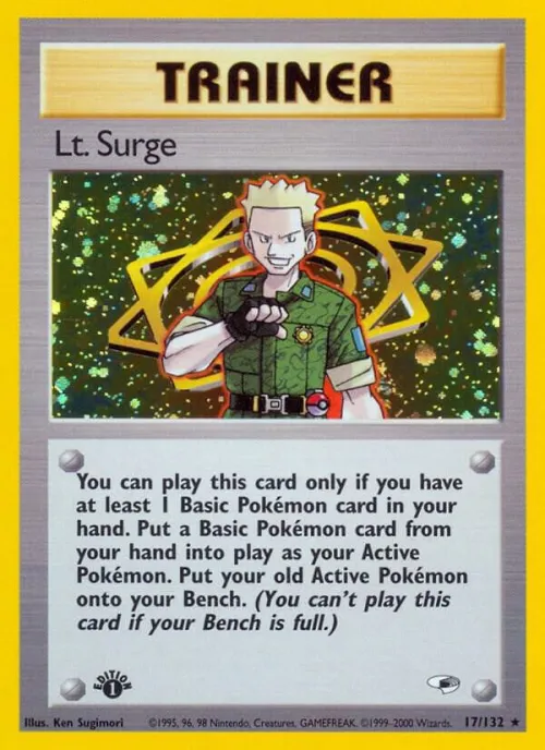 Lt. Surge (17) - 1st Edition Holo