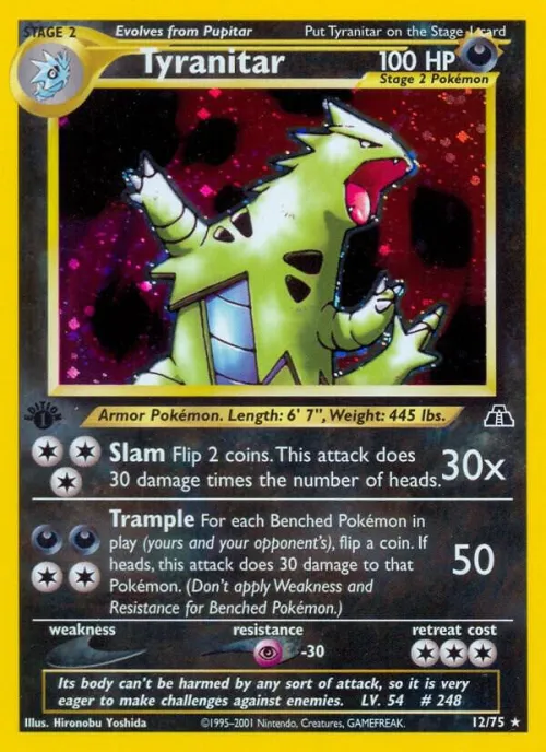 Tyranitar (12) - 1st Edition Holo