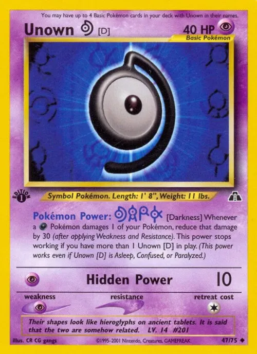 Unown [D] - 1st Edition