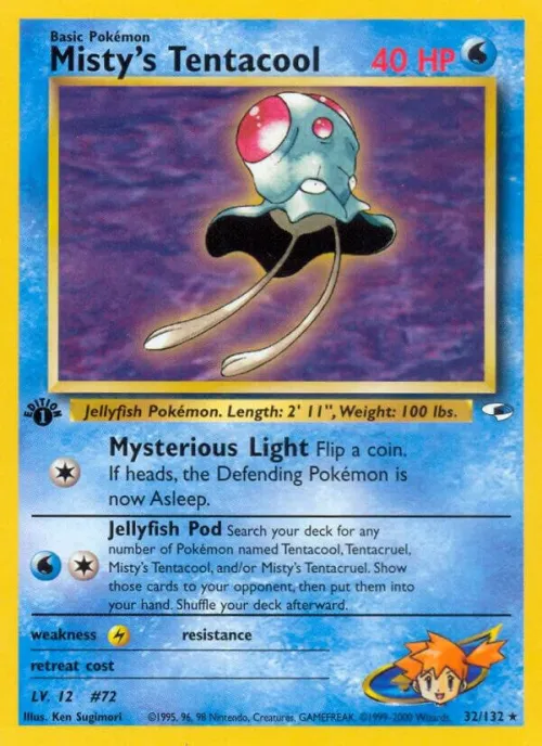 Misty's Tentacool (32) - 1st Edition