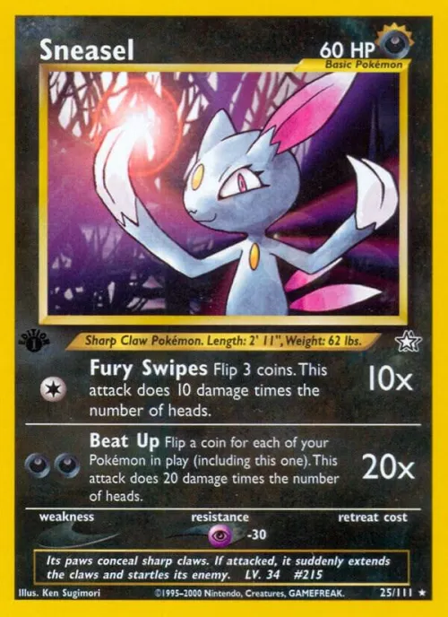 Sneasel - 1st Edition