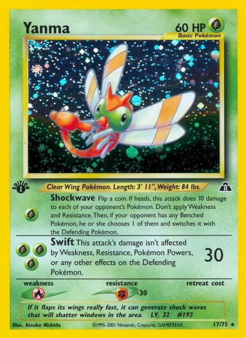 Yanma (17) - 1st Edition Holo