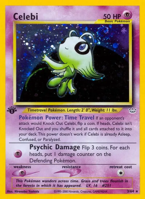 Celebi (3) - 1st Edition Holo