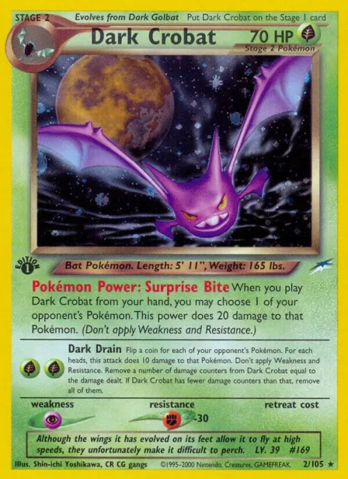 Dark Crobat - 1st Edition Holo
