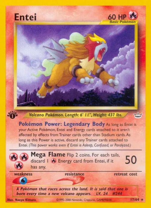 Entei (17) - 1st Edition