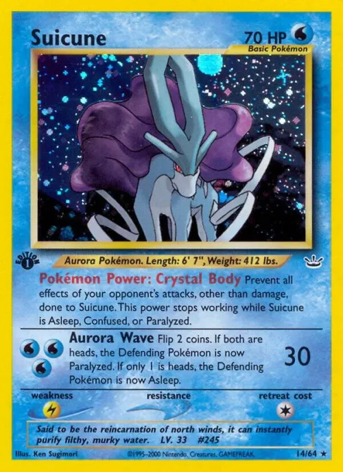 Suicune (14) - 1st Edition Holo