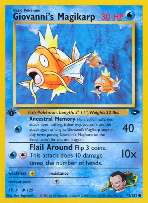 Giovanni's Magikarp - 1st Edition