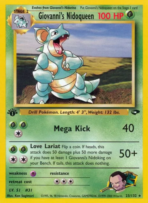 Giovanni's Nidoqueen - 1st Edition