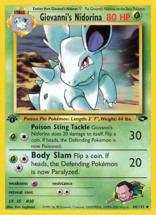Giovanni's Nidorina - 1st Edition