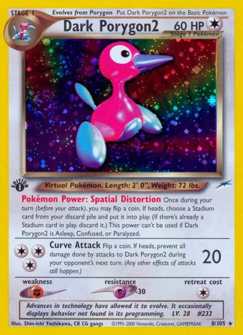 Dark Porygon2 - 1st Edition Holo