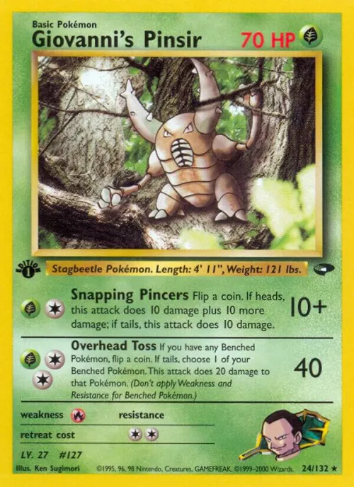 Giovanni's Pinsir - 1st Edition