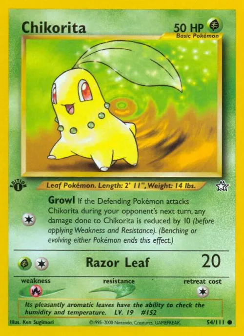 Chikorita (54) - 1st Edition