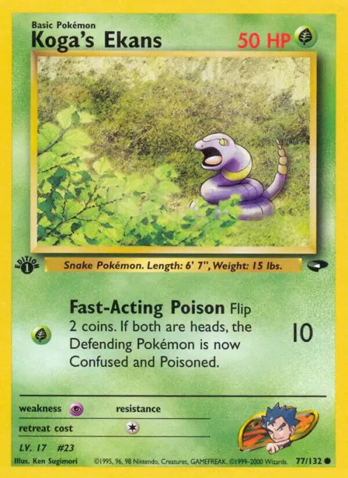 Koga's Ekans - 1st Edition