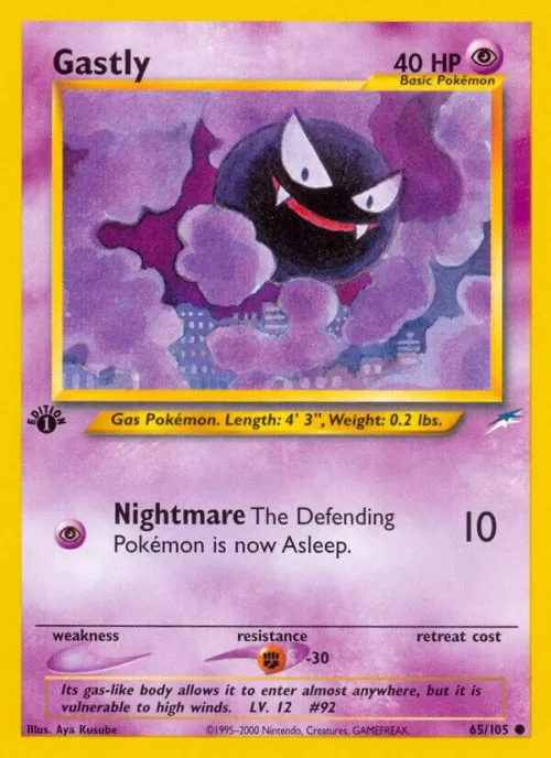 Gastly - 1st Edition