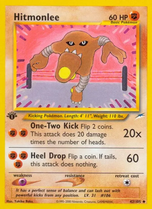 Hitmonlee - 1st Edition