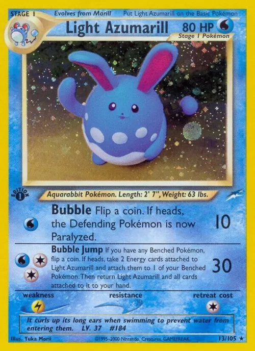Light Azumarill - 1st Edition Holo