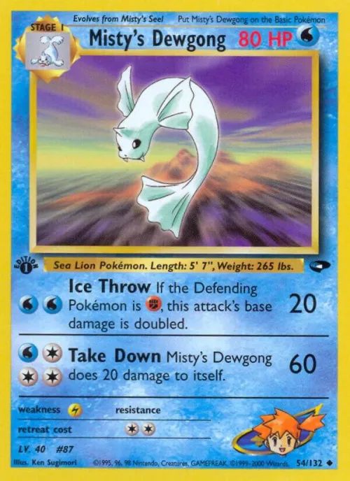 Misty's Dewgong - 1st Edition
