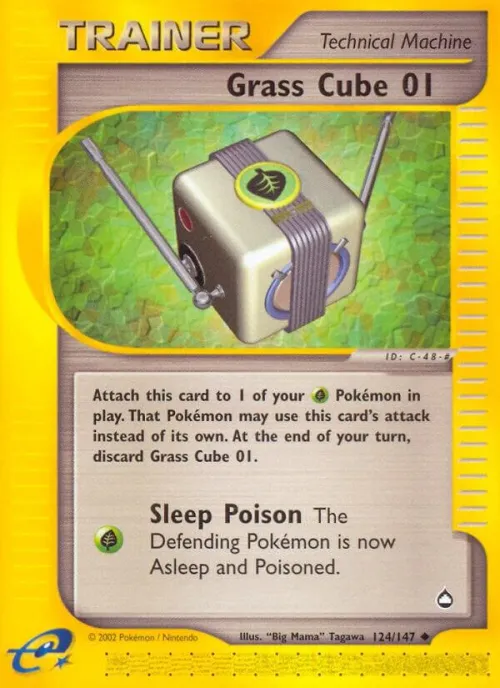 Grass Cube 01 - Reverse Holo