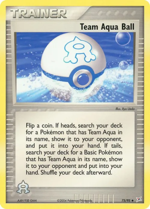 Team Aqua Ball - Reverse Holo