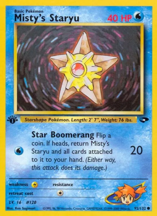 Misty's Staryu - 1st Edition