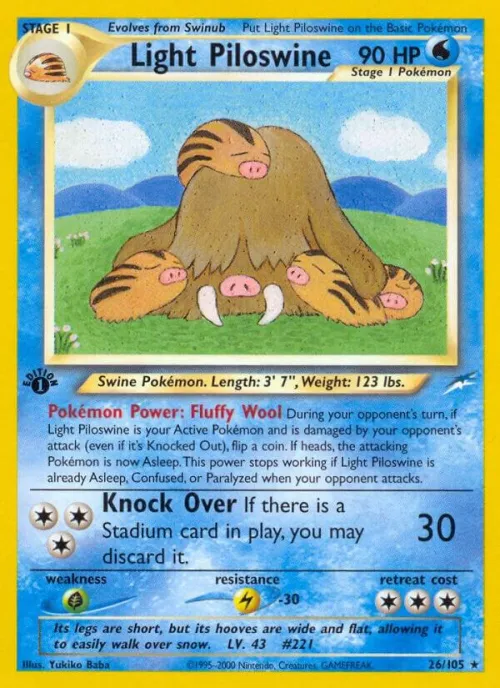 Light Piloswine - 1st Edition