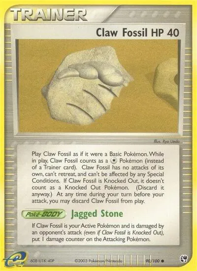Claw Fossil - Reverse Holo