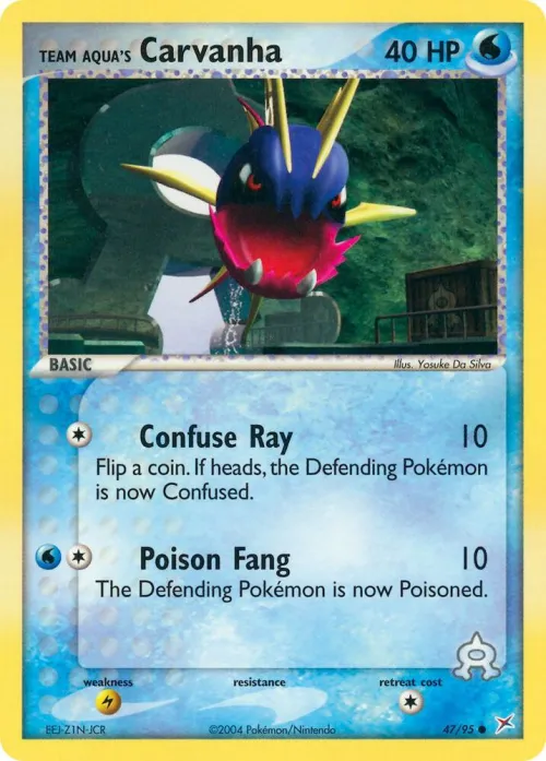 Team Aqua's Carvanha - Reverse Holo