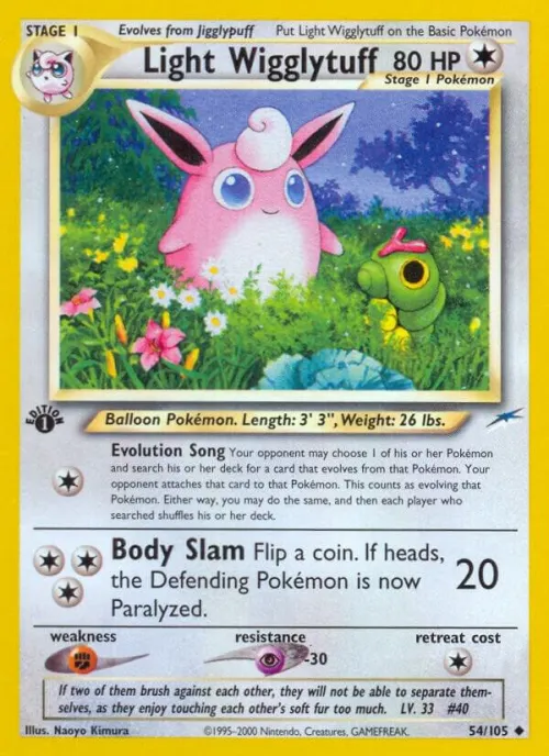 Light Wigglytuff - 1st Edition