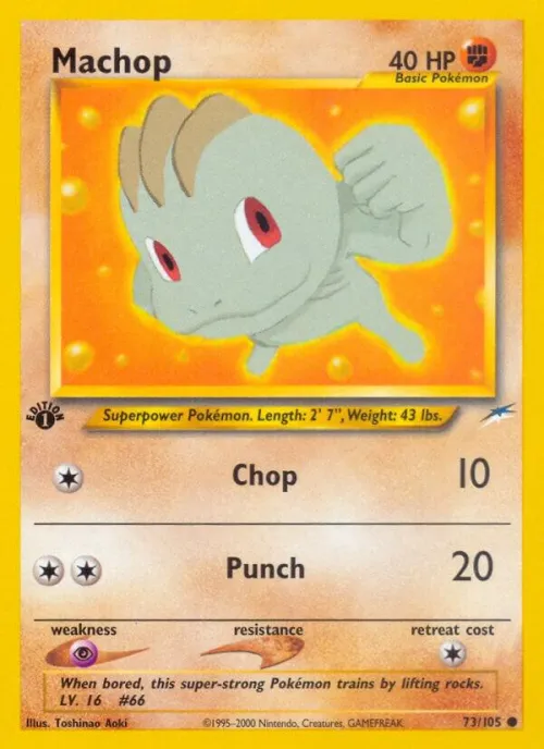 Machop - 1st Edition