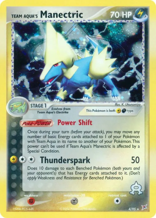Team Aqua's Manectric - Holo