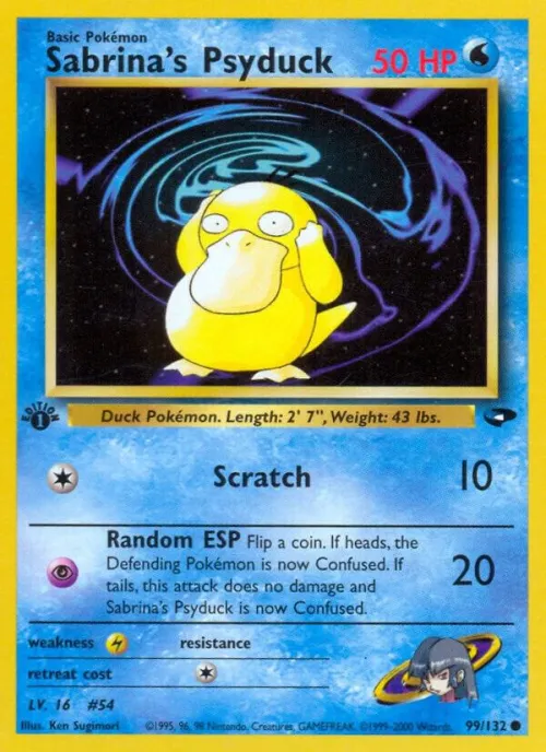 Sabrina's Psyduck - 1st Edition