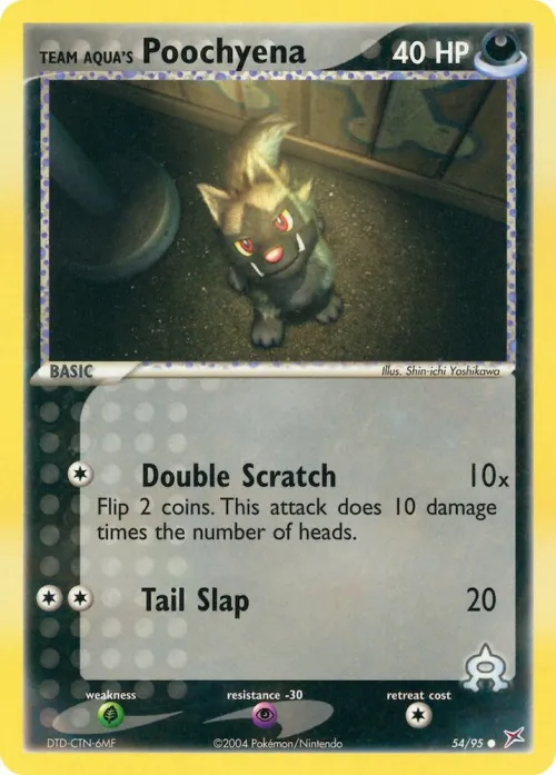 Team Aqua's Poochyena - Reverse Holo