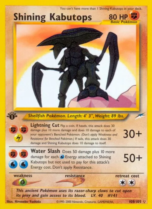 Shining Kabutops - Unlimited Holo
