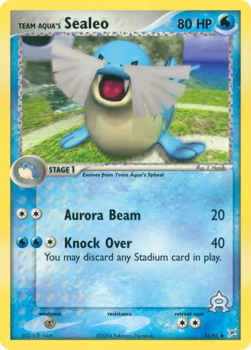 Team Aqua's Sealeo - Reverse Holo